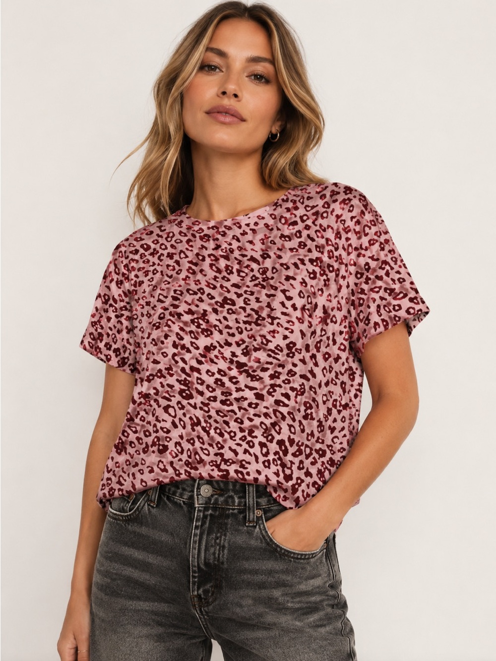 Rag & Bone Gia Tee Velvet Leopard Tee